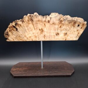 Loupe de platane vermoulue live edge sur piètement – Image 2