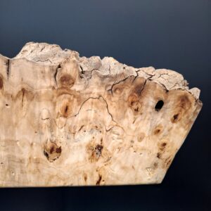 Loupe de platane vermoulue live edge sur piètement – Image 4