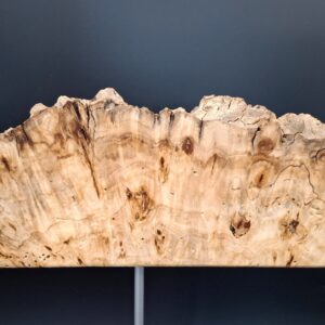 Loupe de platane vermoulue live edge sur piètement – Image 5